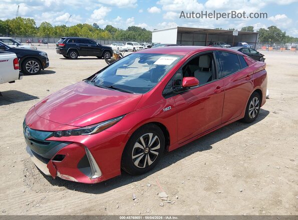 JTDKARFP2H3039598 2017 TOYOTA PRIUS PRIME Red Передня ліва чверть