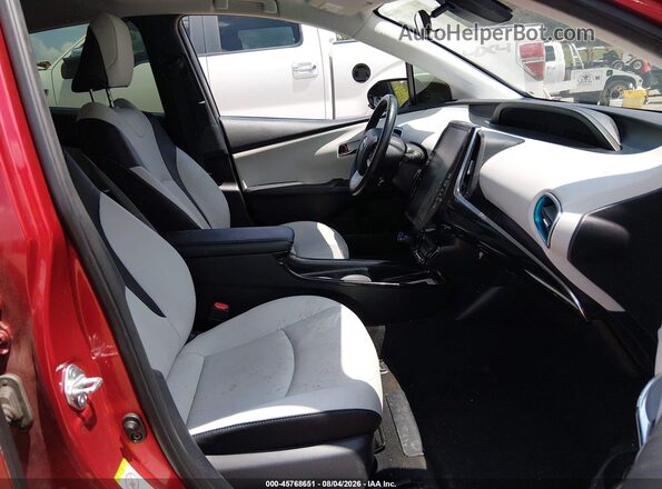 JTDKARFP2H3039598 2017 TOYOTA PRIUS PRIME Red Вид салону спереду