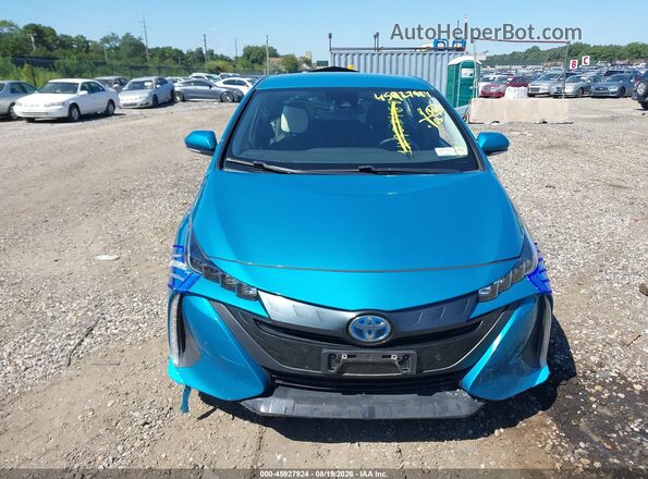 JTDKARFP2H3055610 2017 TOYOTA PRIUS PRIME Blue Widok zestawu wskaźników