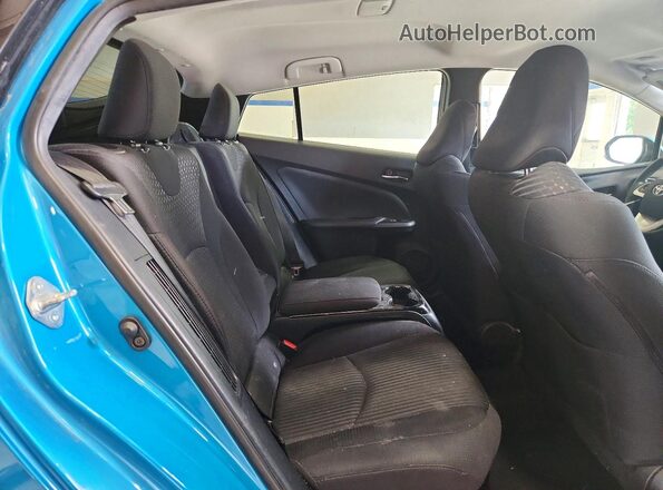 JTDKARFP2J3084384 2018 TOYOTA PRIUS Blue უკანა სავარძლების ხედი