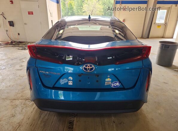 JTDKARFP2J3084384 2018 TOYOTA PRIUS Blue უკანა ხედი