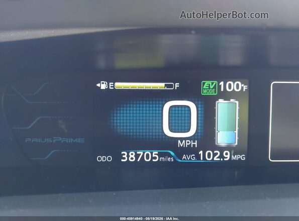 JTDKARFP2K3116719 2019 TOYOTA PRIUS PRIME White 