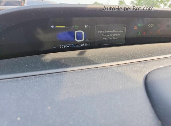 JTDKARFP2L3130248 2020 TOYOTA PRIUS Gray ხელსაწყოთა პანელის ხედი