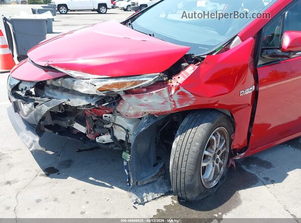 JTDKARFP2L3132615 2020 TOYOTA PRIUS PRIME Красный Вид спереди