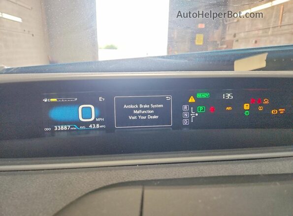 JTDKARFP3H3039609 2017 TOYOTA PRIUS Blue Սարքավորումների վահանակի տեսք
