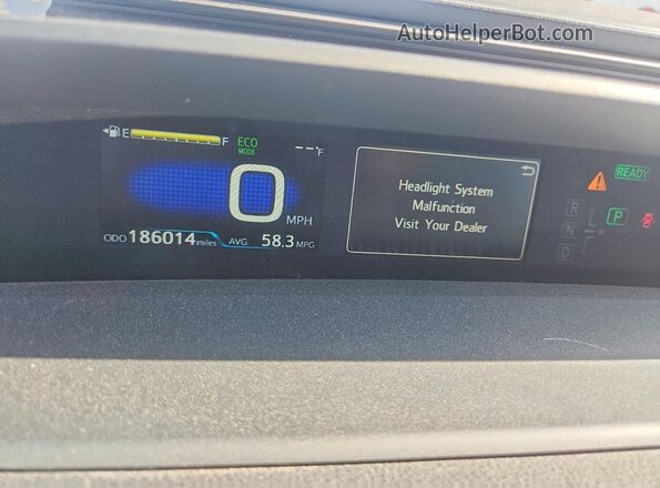 JTDKARFP3L3149441 2020 TOYOTA PRIUS Silver Instrument cluster view