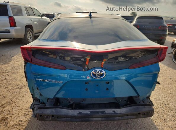 JTDKARFP4K3119444 2019 TOYOTA PRIUS Blue Հետևի տեսք