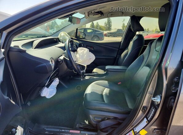 JTDKARFP4L3143695 2020 TOYOTA PRIUS Gray წინა სალონის ხედი