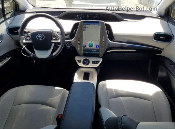 JTDKARFP5H3018079 2017 TOYOTA PRIUS White Widok deski rozdzielczej