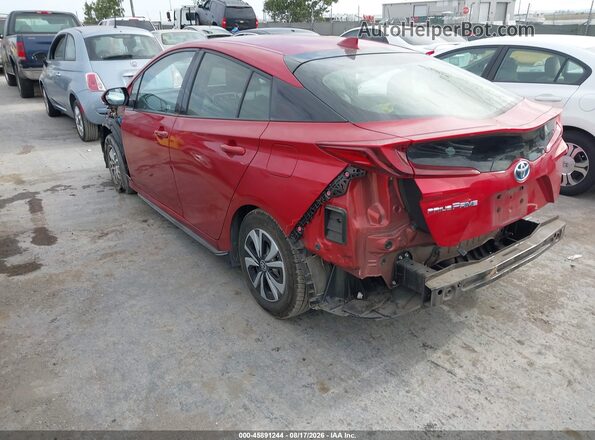 JTDKARFP5H3053656 2017 TOYOTA PRIUS PRIME Red Trasero izquierdo
