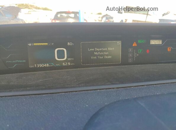 JTDKARFP5J3076604 2018 TOYOTA PRIUS Silver Вид щитка приладів