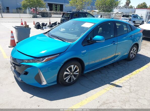 JTDKARFP5K3114883 2019 TOYOTA PRIUS PRIME Blue Передня ліва чверть