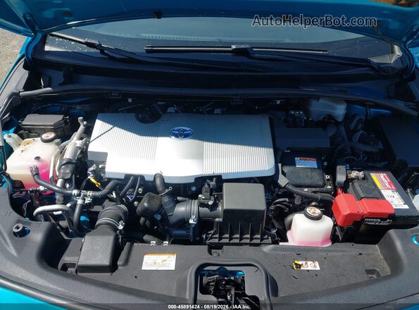 JTDKARFP5K3114883 2019 TOYOTA PRIUS PRIME Blue Вид ззаду