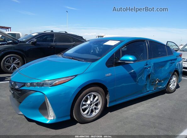 JTDKARFP5K3116410 2019 TOYOTA PRIUS PRIME Blue Widok wnętrza 360 stopni