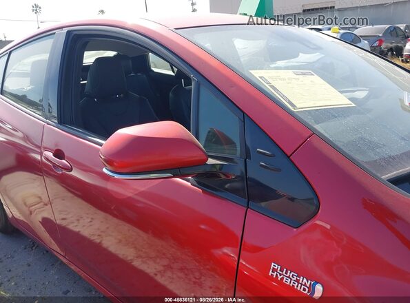 JTDKARFP6K3110194 2019 TOYOTA PRIUS PRIME Red სალონის 360-გრადუსიანი ხედი