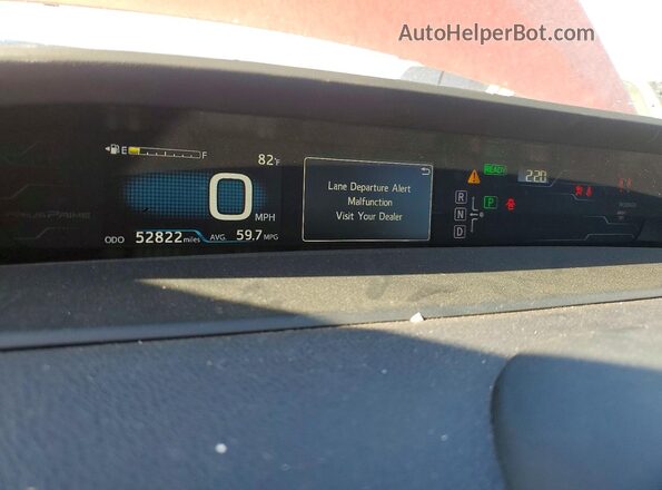 JTDKARFP7H3064223 2017 TOYOTA PRIUS Orange Instrument cluster view