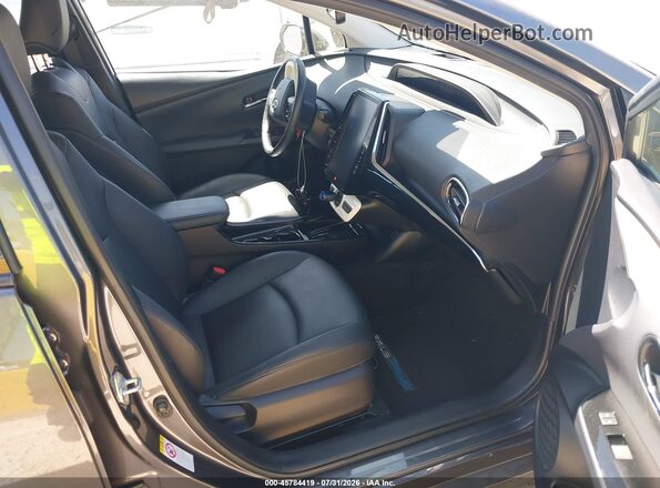 JTDKARFP8H3021025 2017 TOYOTA PRIUS PRIME Gray Widok wnętrza z przodu