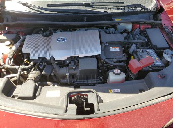 JTDKARFP8H3065736 2017 TOYOTA PRIUS Red უკანა სალონის ხედი