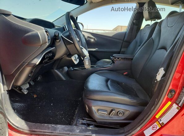 JTDKARFP8H3066563 2017 TOYOTA PRIUS Red Front interior view