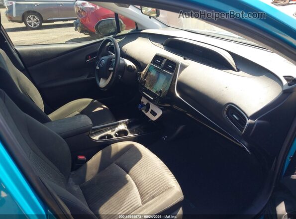 JTDKARFP8K3118359 2019 TOYOTA PRIUS PRIME Blue წინა სალონის ხედი