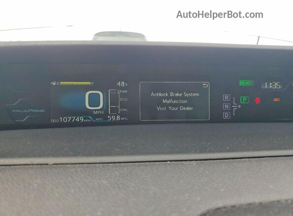 JTDKARFP9H3005738 2017 TOYOTA PRIUS Silver Instrument cluster view