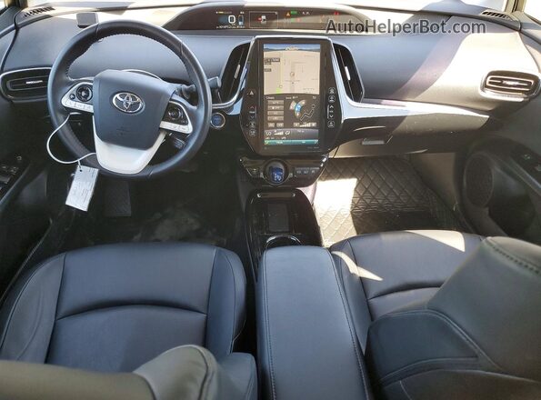 JTDKARFP9K3116362 2019 TOYOTA PRIUS White Առջևի վահանակի տեսք