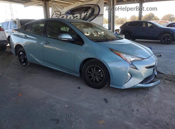 JTDKARFU0G3000156 2016 TOYOTA PRIUS Turquoise Przód prawy