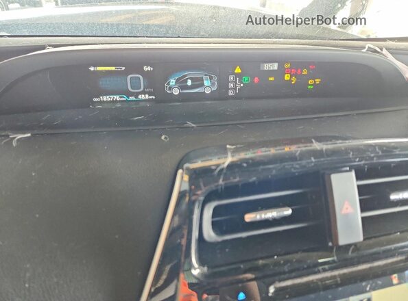 JTDKARFU0G3522690 2016 TOYOTA PRIUS Charcoal Instrument cluster view
