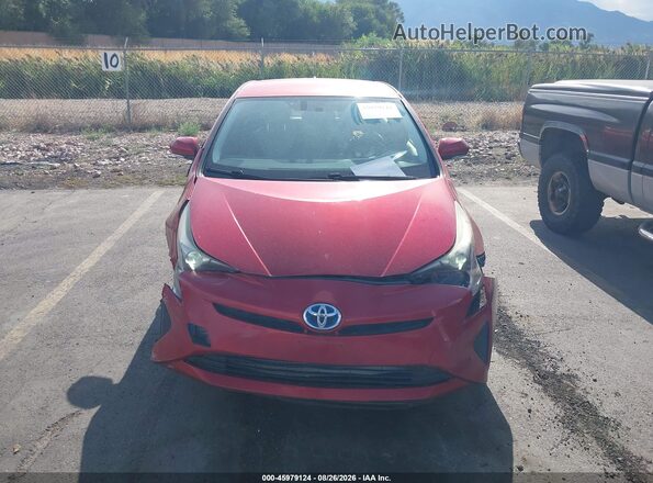 JTDKARFU0G3524908 2016 TOYOTA PRIUS Red Սարքավորումների վահանակի տեսք
