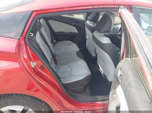JTDKARFU0G3524908 2016 TOYOTA PRIUS Red VIN կոդի պիտակի տեսք
