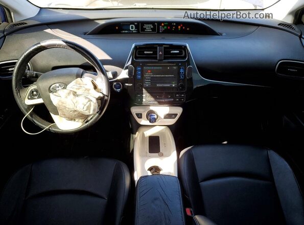 JTDKARFU1G3520365 2016 TOYOTA PRIUS Blue Widok deski rozdzielczej