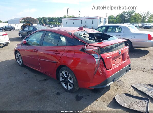 JTDKARFU1H3530069 2017 TOYOTA PRIUS Red უკანა მარცხენა
