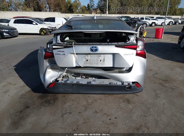 JTDKARFU1L3103516 2020 TOYOTA PRIUS Silver 