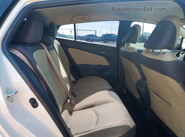 JTDKARFU2G3024877 2016 TOYOTA PRIUS Белый Вид задних сидений