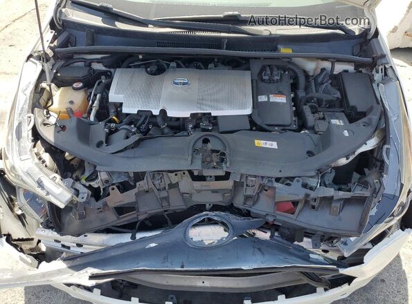 JTDKARFU2G3024877 2016 TOYOTA PRIUS Белый Вид задней части салона
