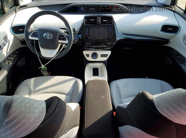 JTDKARFU2H3544319 2017 TOYOTA PRIUS Gray Вид панелі приладів