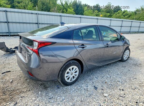 JTDKARFU2K3086949 2019 TOYOTA PRIUS Gray Задня права чверть