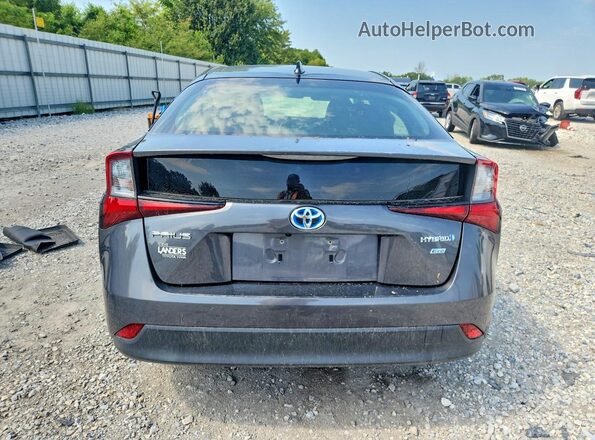 JTDKARFU2K3086949 2019 TOYOTA PRIUS Gray Вид ззаду