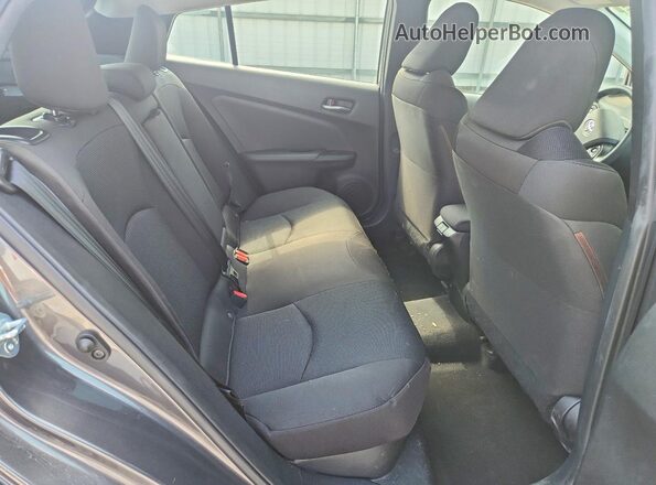 JTDKARFU2K3086949 2019 TOYOTA PRIUS Gray Вид задніх сидінь