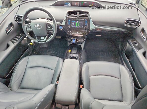 JTDKARFU2K3090385 2019 TOYOTA PRIUS Silver Widok deski rozdzielczej