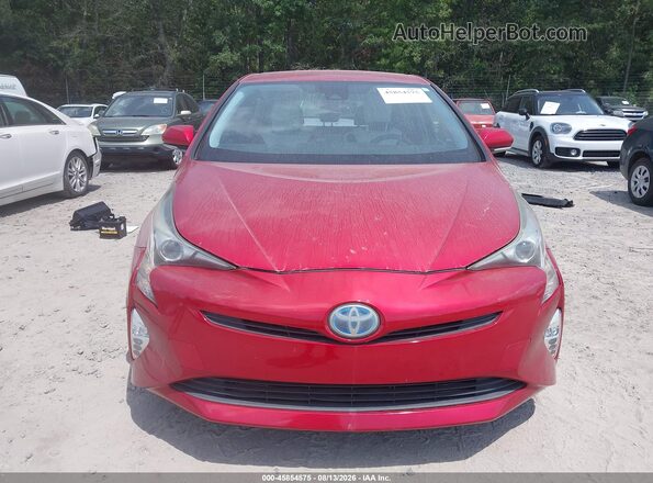 JTDKARFU3H3530199 2017 TOYOTA PRIUS Red Rear interior view