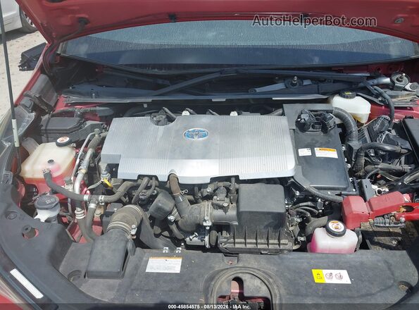 JTDKARFU3H3530199 2017 TOYOTA PRIUS Red Rear view