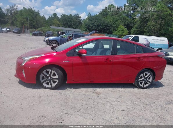 JTDKARFU3H3530199 2017 TOYOTA PRIUS Red 
