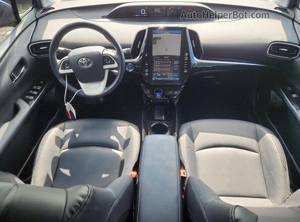 JTDKARFU3J3064876 2018 TOYOTA PRIUS Blue Вид панелі приладів