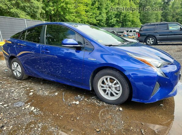 JTDKARFU3J3064876 2018 TOYOTA PRIUS Blue Передня права чверть