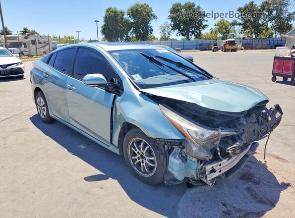 JTDKARFU4G3014206 2016 TOYOTA PRIUS Blue Front right