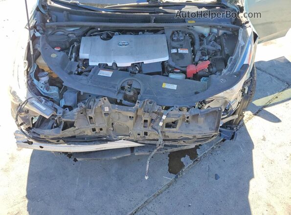 JTDKARFU4G3014206 2016 TOYOTA PRIUS Blue Rear interior view