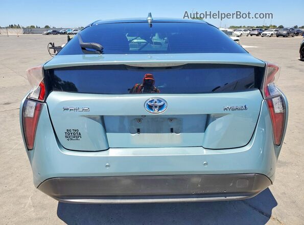JTDKARFU4G3014206 2016 TOYOTA PRIUS Blue Rear view