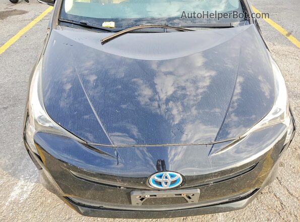 JTDKARFU4G3016635 2016 TOYOTA PRIUS Black უკანა სალონის ხედი
