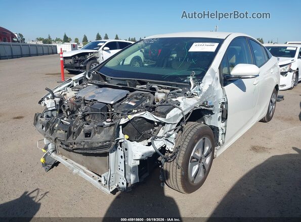 JTDKARFU4H3029967 2017 TOYOTA PRIUS White Vista tres cuartos delantera izquierda